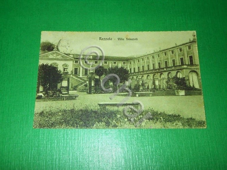 Cartolina Rezzato - Villa Fenaroli 1918