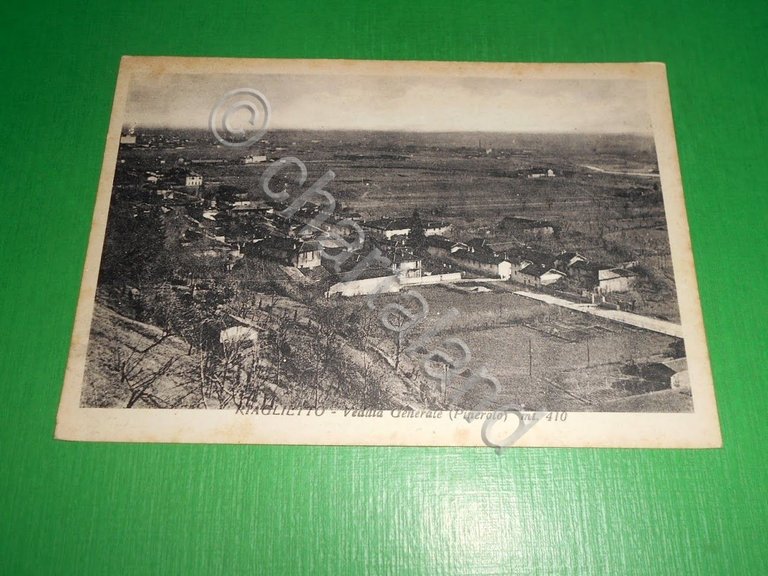 Cartolina Riaglietto ( Pinerolo ) - Veduta generale 1940 ca | Immagine Gallery 2