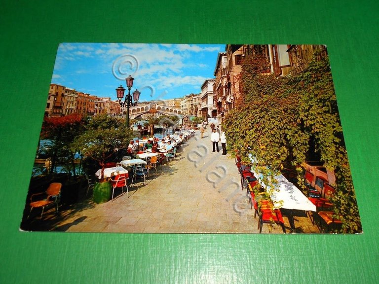 Cartolina Rialto Venezia - Omnibus Bar Ristorante 1970 ca