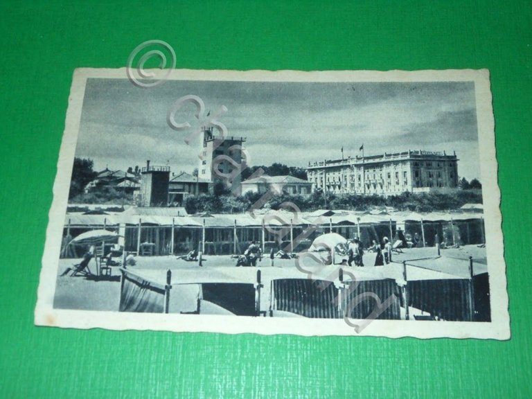 Cartolina Riccione - Grande Albergo Riccione 1942.