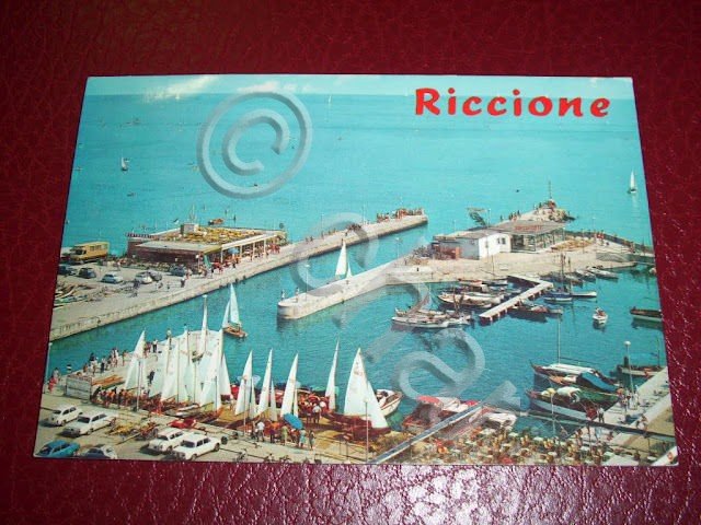 Cartolina Riccione - Panorama della darsena 1971 | Immagine Gallery 2