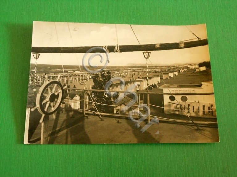 Cartolina Riccione - Spiaggia ( Particolare ) 1958