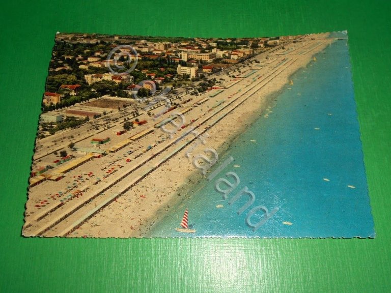Cartolina Riccione - Veduta aerea 1960