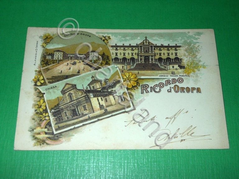 Cartolina Ricordo d' Oropa - Ospizio e Chiesa - Vedute … | Immagine Gallery 2