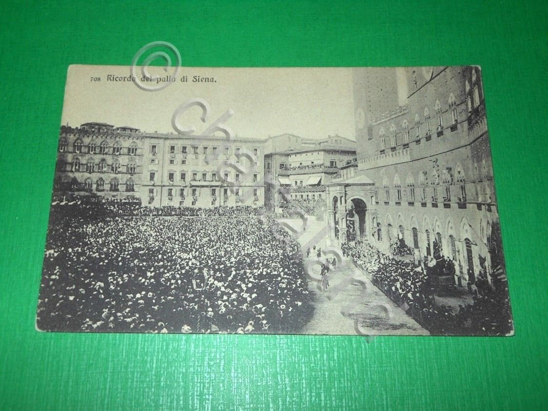 Cartolina Ricordo del palio di Siena 1930 ca