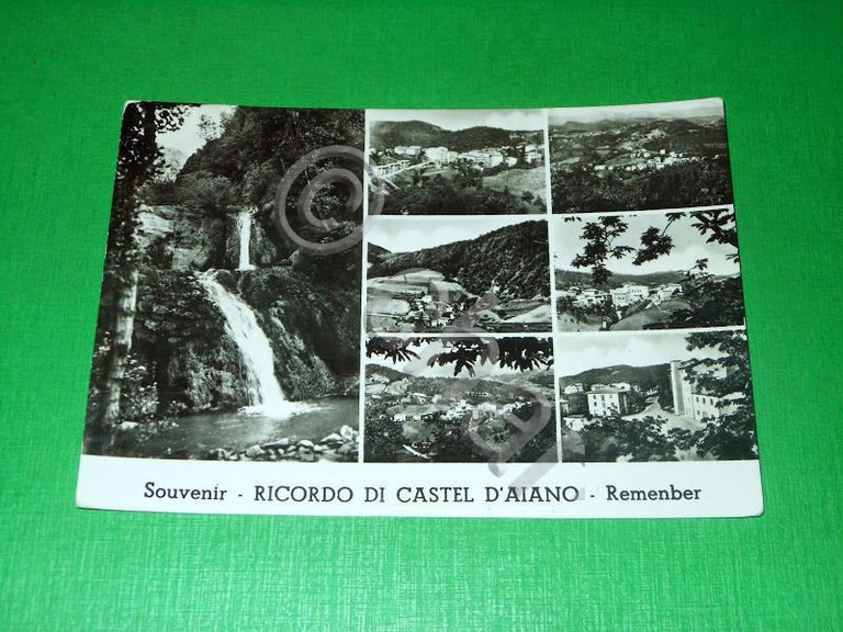 Cartolina Ricordo di Castel d'Aiano - Vedute diverse 1955.