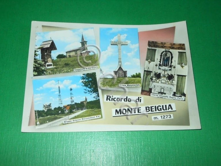 Cartolina Ricordo di Monte Beigua - Vedute diverse 1963