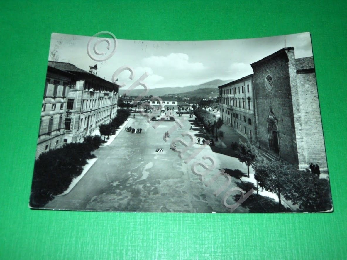 Cartolina Rieti - Piazza Mazzini 1955