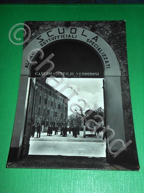 Cartolina Rieti - Scuola Allievi Sottufficiali Specializzati - Ingresso Caserma