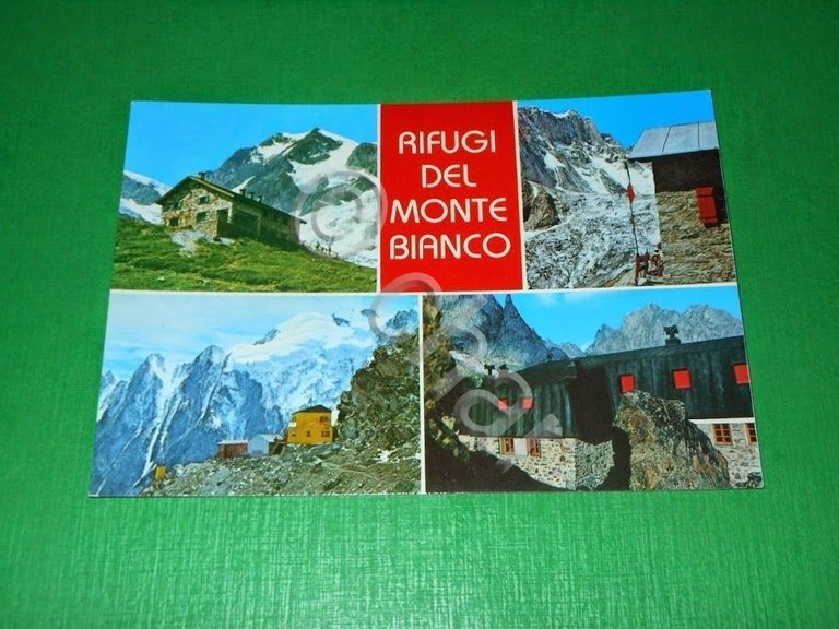 Cartolina Rifugi del Monte Bianco - Vedute diverse 1965 ca.