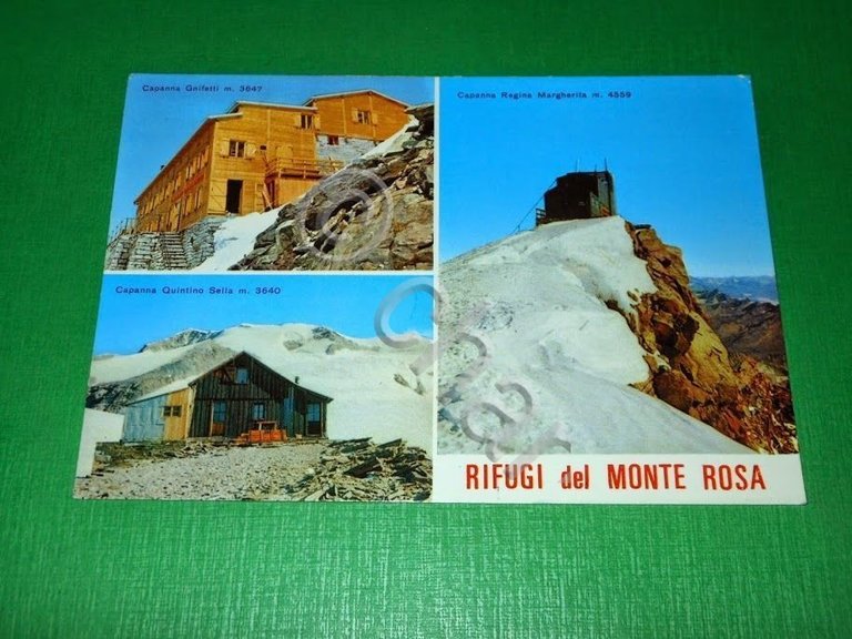 Cartolina Rifugi del Monte Rosa - Sella , Gnifetti e …