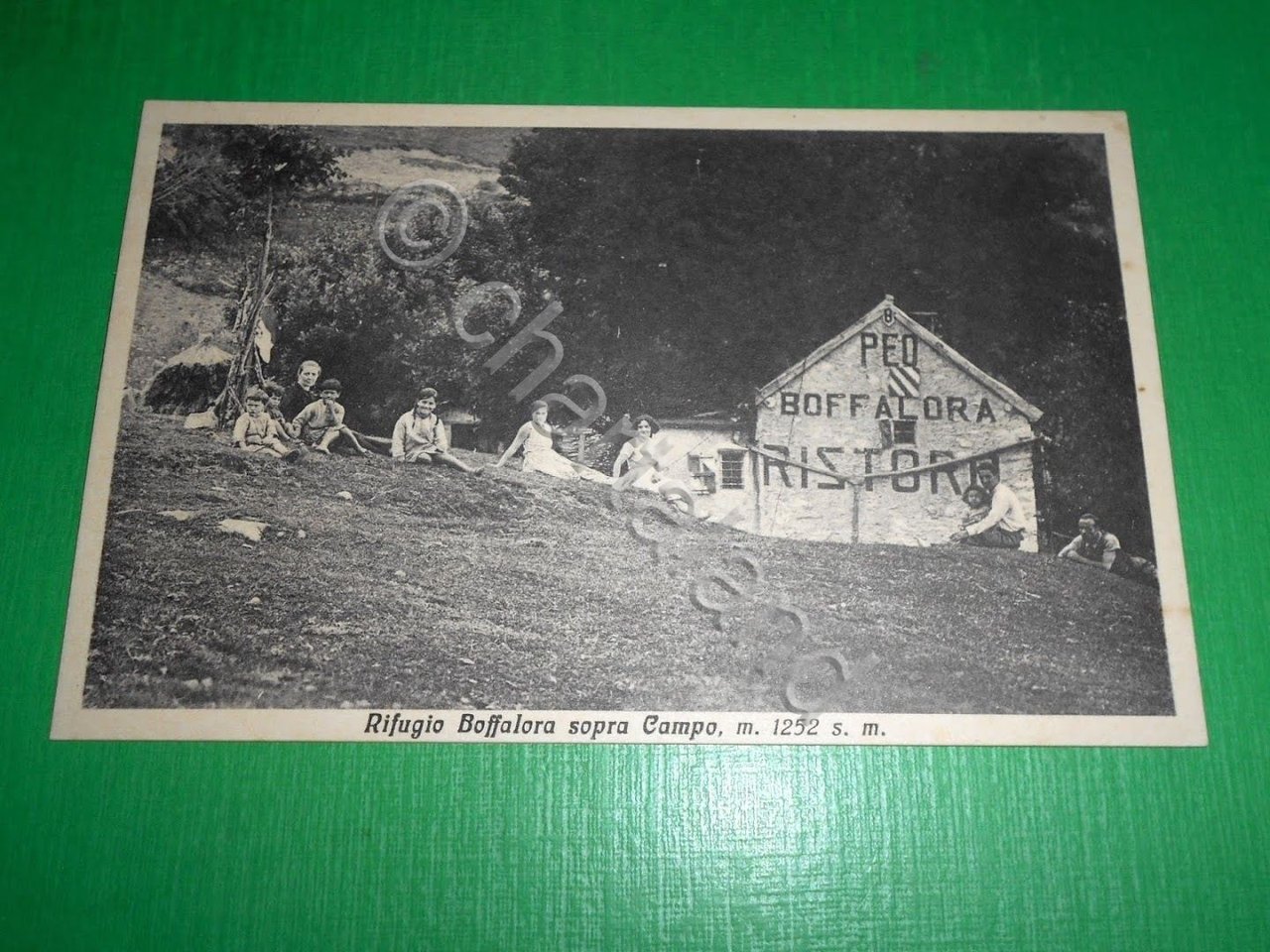 Cartolina Rifugio Boffalora sopra Campo 1933.