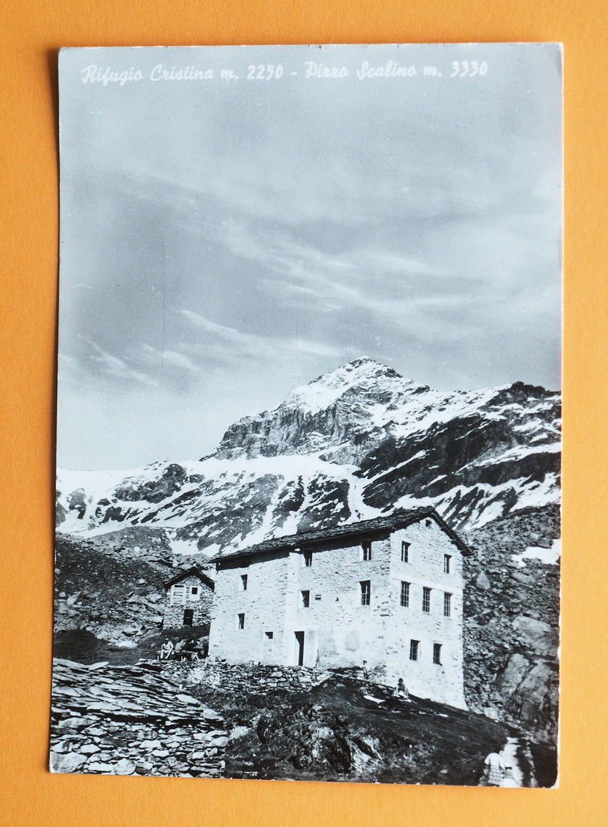Cartolina Rifugio Cristina - Pizzo Scalino - 1960 ca..