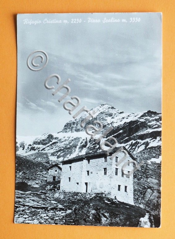 Cartolina Rifugio Cristina - Pizzo Scalino - 1960 ca..