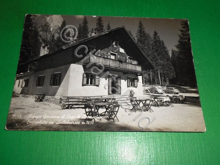 Cartolina Rifugio Genziana al Lago di Anterselva 1950 ca.
