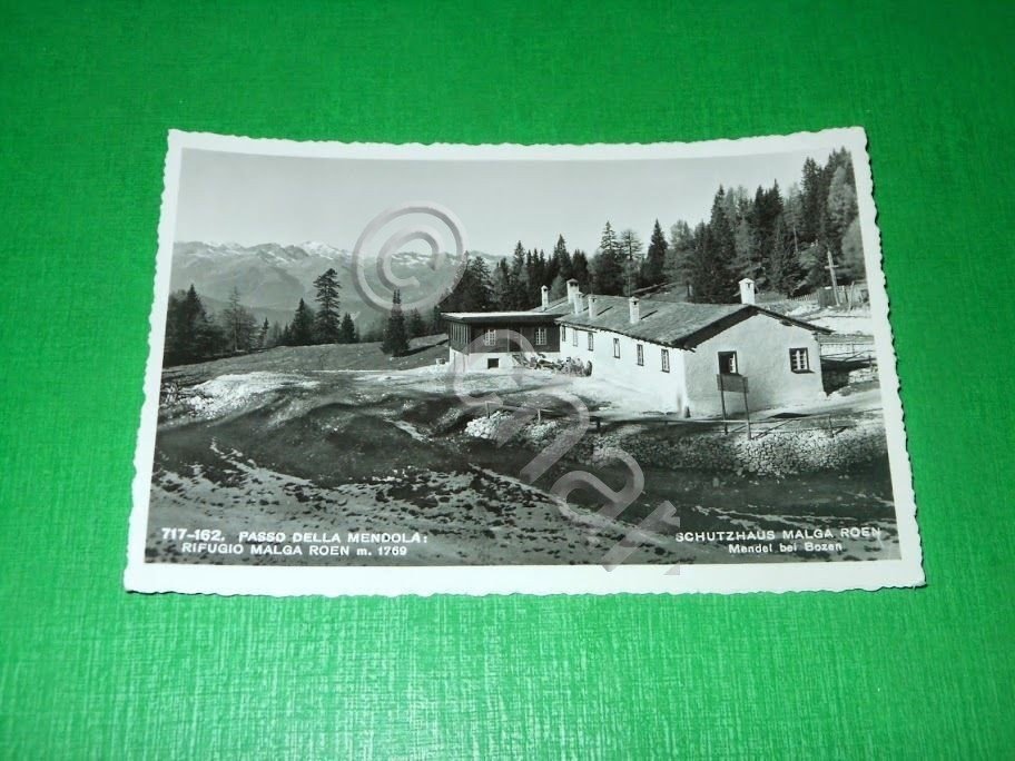 Cartolina Rifugio Malga Roen - Passo della Mendola 1941 ca.