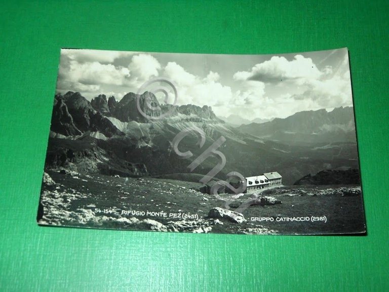 Cartolina Rifugio Monte Pez - Gruppo del Catinaccio 1951 | Immagine Gallery 2