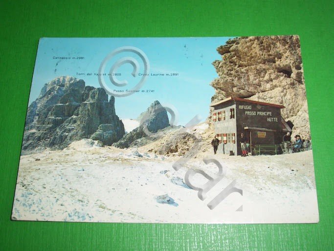 Cartolina Rifugio Passo Principe - Gruppo del Catinaccio 1974