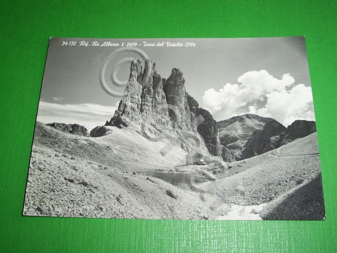 Cartolina Rifugio Re Alberto I - Torri del Vajolet 1955 …