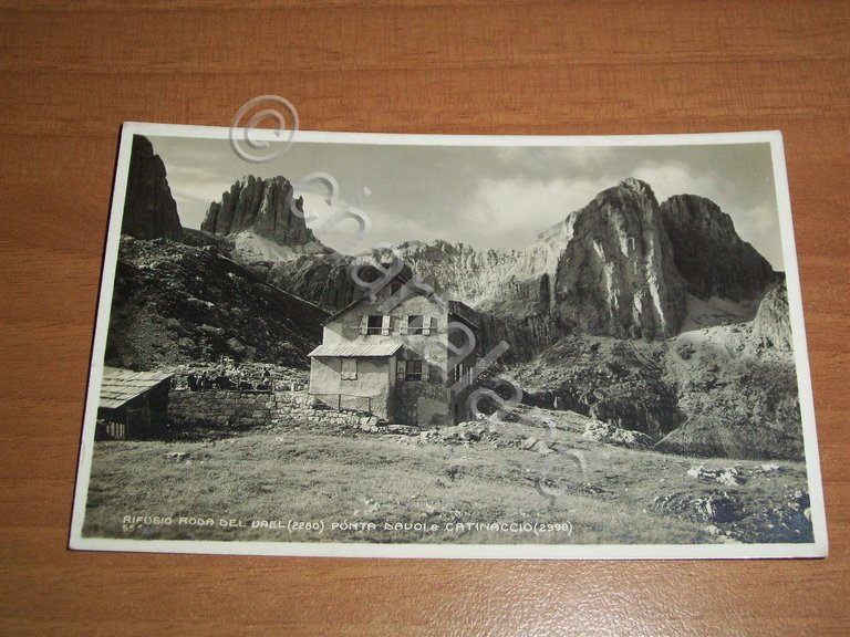 Cartolina Rifugio Roda del Vale - Punta Davoi 1926 ca