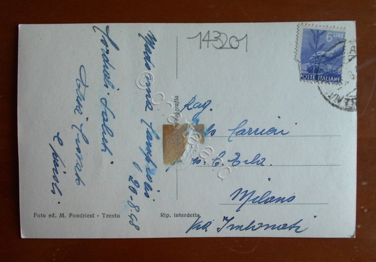 Cartolina Rifugio Tuckett m. 2649 - Gruppo di Brenta - …