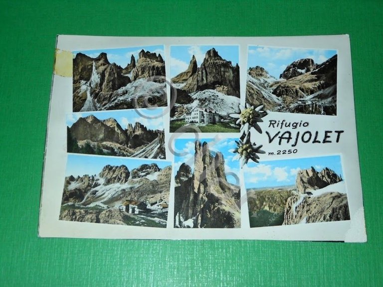 Cartolina Rifugio Vajolet - Vedute diverse 1960 ca