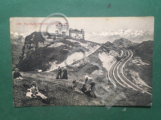 Cartolina Rigi Kulm Und Die Alpen - 1910