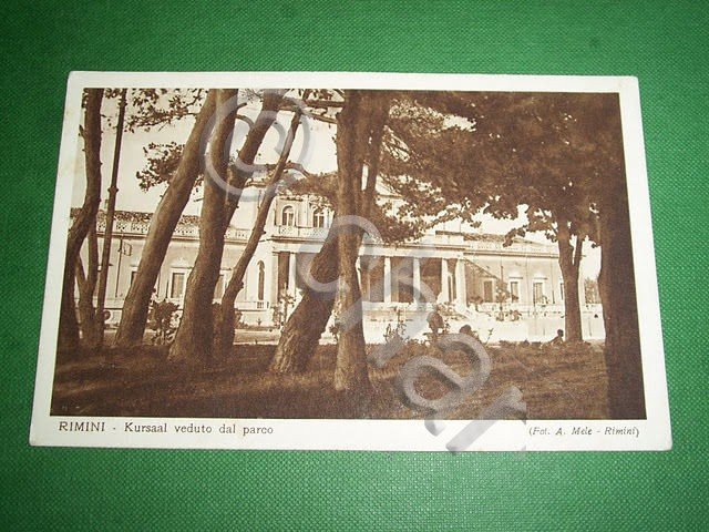 Cartolina Rimini - Kursaal veduto dal parco 1930 ca | Immagine Gallery 2