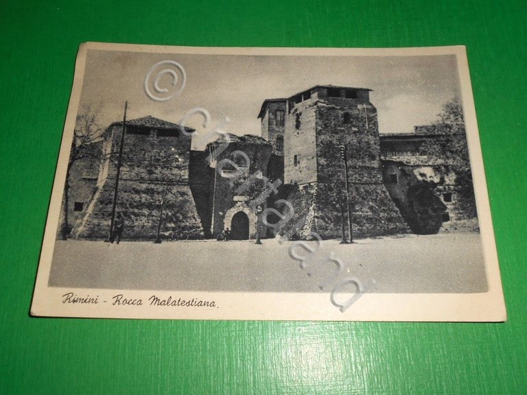 Cartolina Rimini - Rocca Malatestiana 1940 ca