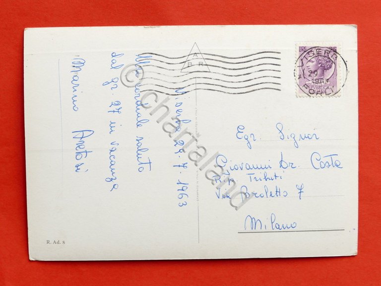 Cartolina Rimini - Souvenir - Varie vedute - 1963