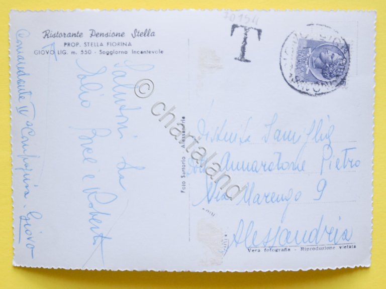 Cartolina Ristorante Pensione Stella 1960