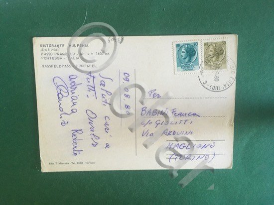 Cartolina Ristorante Wulfenia - Da Livio Passo Pramollo - Pontebba …