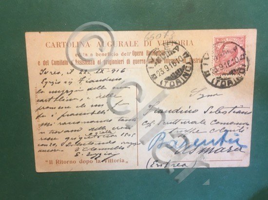 Cartolina Ritorno dopo la Vittoria - 1916