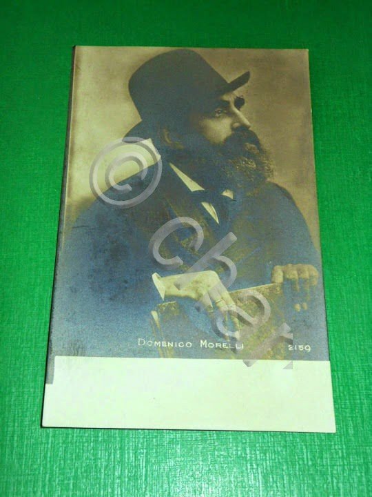 Cartolina Ritratto del pittore Domenico Morelli 1910 ca.