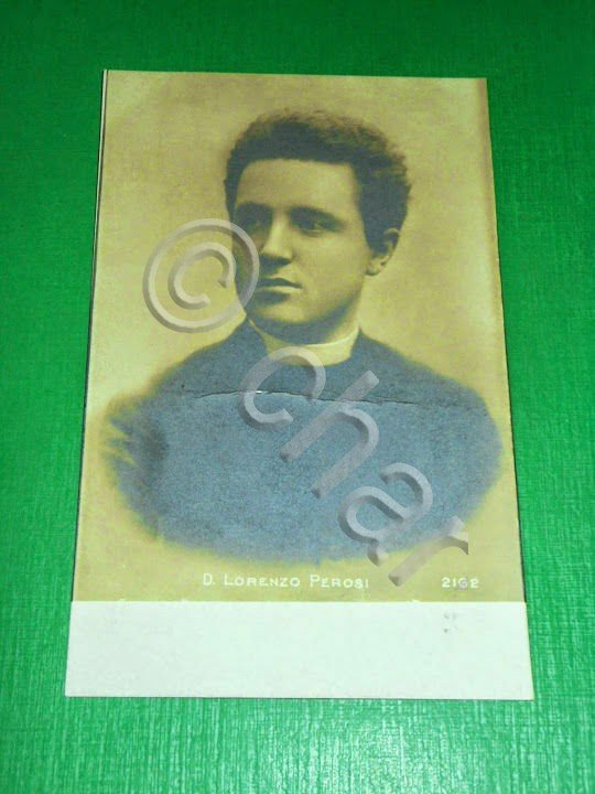 Cartolina Ritratto di Lorenzo Perosi 1910 ca.