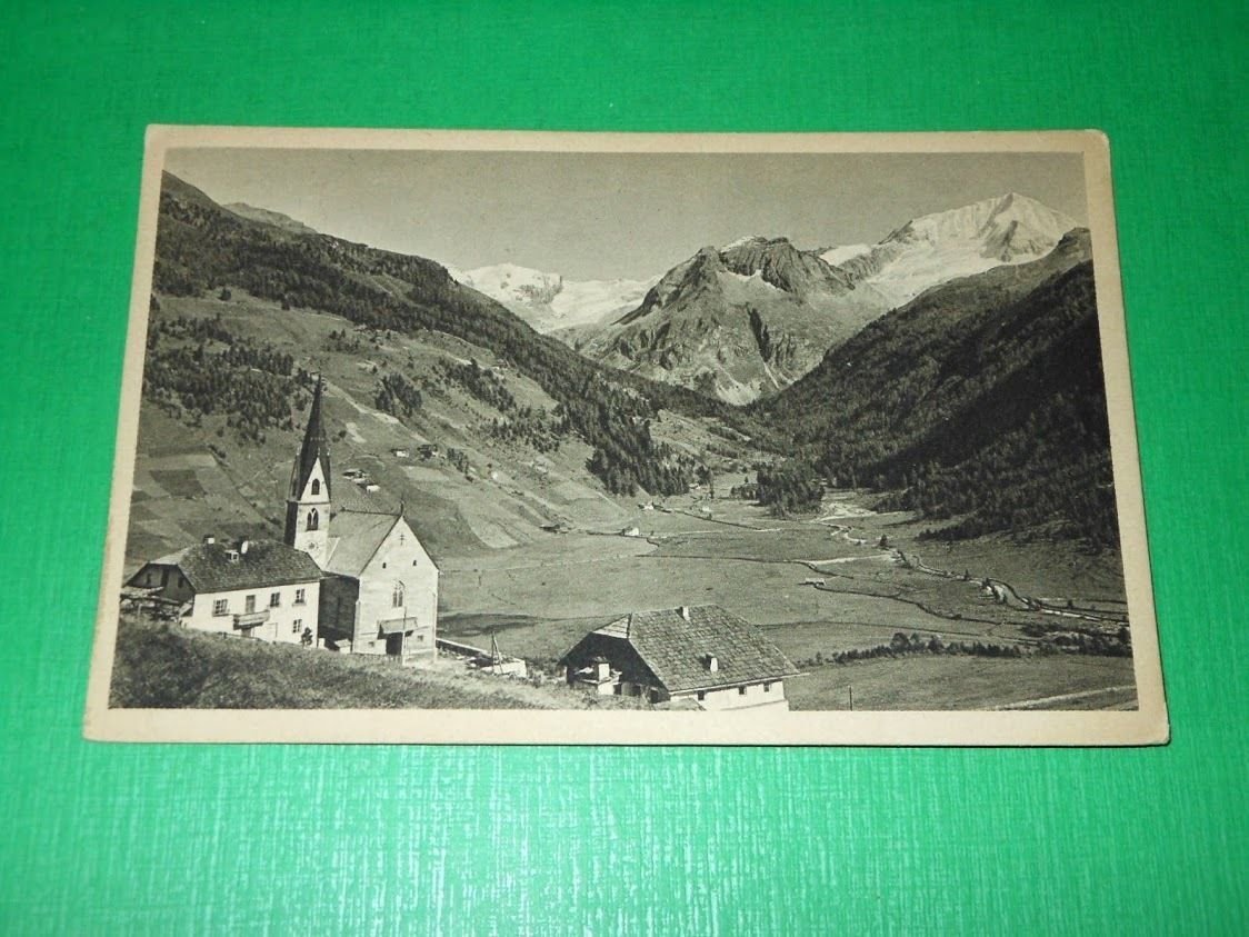 Cartolina Riva di Tures - Scorcio panoramico 1930 ca.