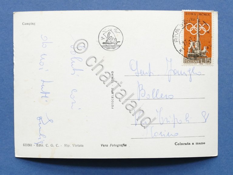 Cartolina Riva Trigoso - Camping - 1960 | Immagine Gallery 4