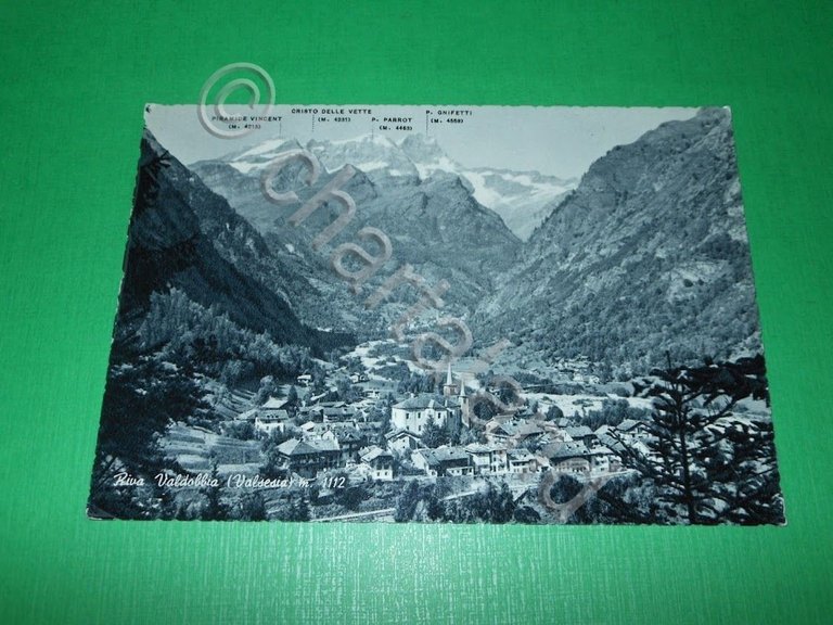 Cartolina Riva Valdobbia ( Valsesia ) - Panorama con Alagna …