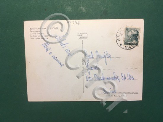 Cartolina Rivera Dei Fiori - Andora - Lungomare - 1970