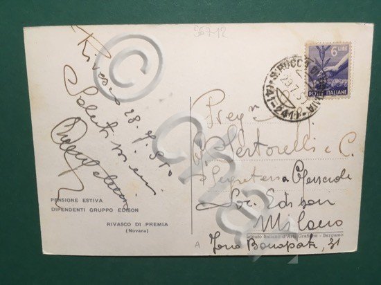 Cartolina Riviasco Di Premian - Pensione Estiva - Dipendenti Guppo …