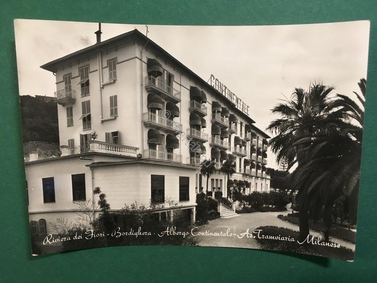 Cartolina Riviera Dei Fiori - Bordighera - Albergo Continentale - …