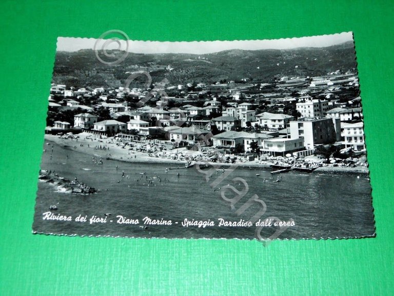 Cartolina Riviera dei Fiori - Diano Marina - Spiaggia Paradiso …