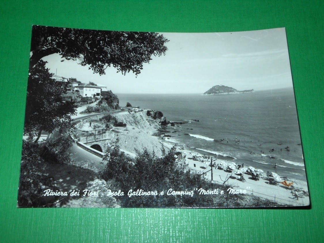 Cartolina Riviera dei Fiori - Isola Gallinara - Camping Monti …