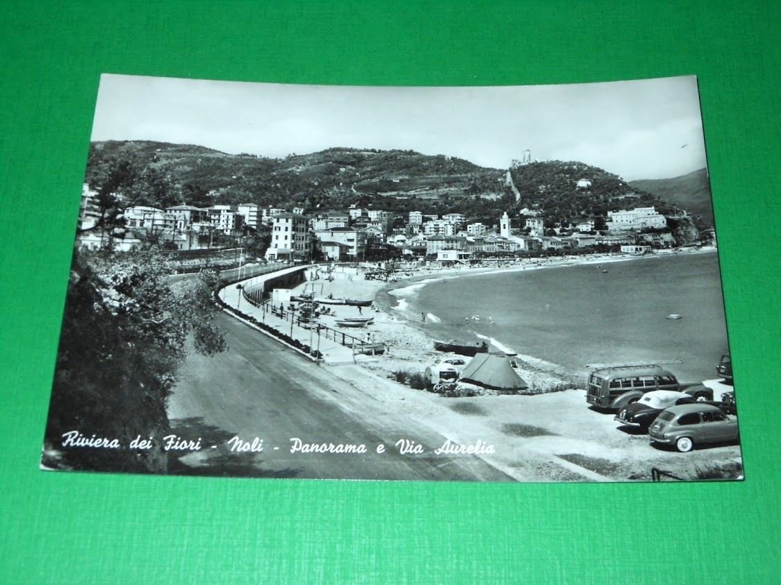 Cartolina Riviera dei Fiori - Noli - Panorama e Via …
