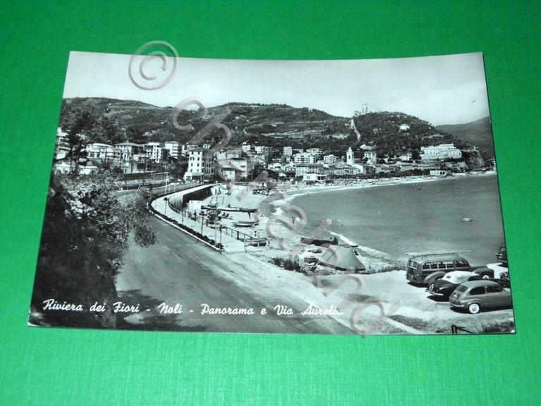 Cartolina Riviera dei Fiori - Noli - Panorama e Via …