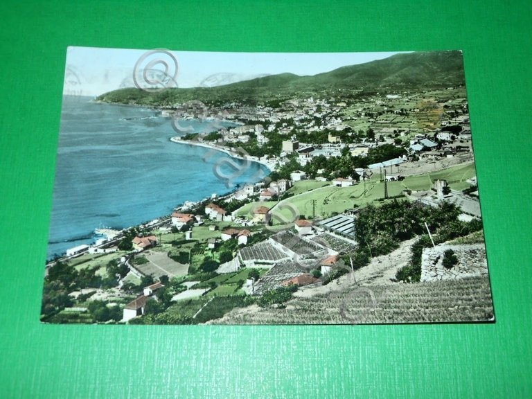 Cartolina Riviera dei Fiori - Sanremo - Panorama 1955 ca