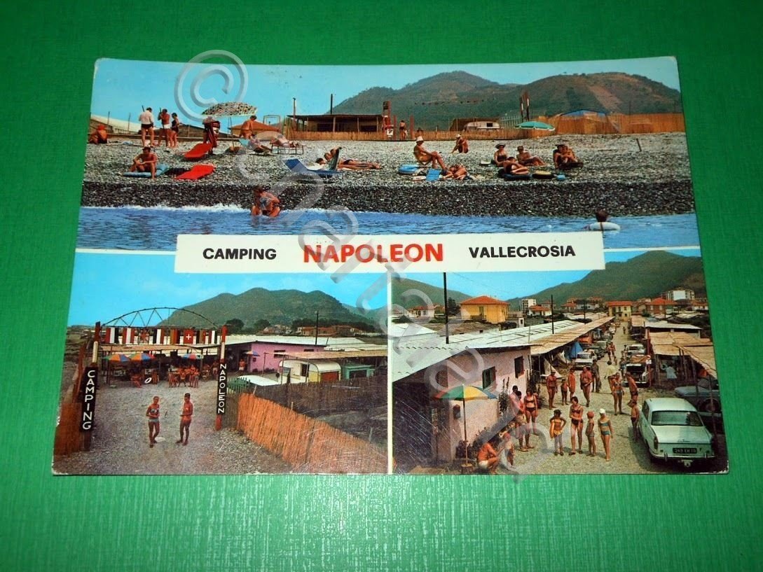 Cartolina Riviera dei Fiori - Vallecrosia - Camping Napoleon 1970 …