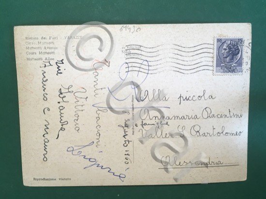 Cartolina Riviera Dei Fiori - Varazze - Corso Matteotti - …