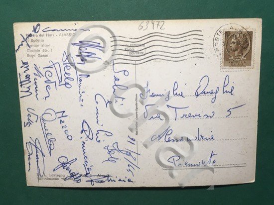 Cartolina Riviera Dei Fiori Alassio - Il Budello - 1965