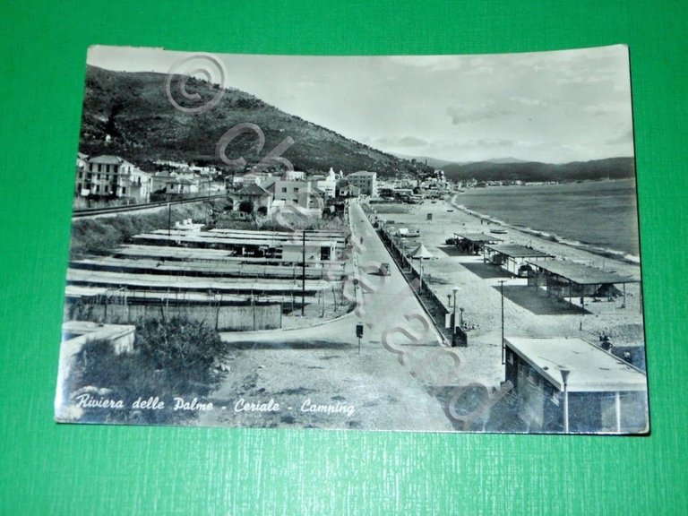 Cartolina Riviera delle Palme - Ceriale - Camping 1961